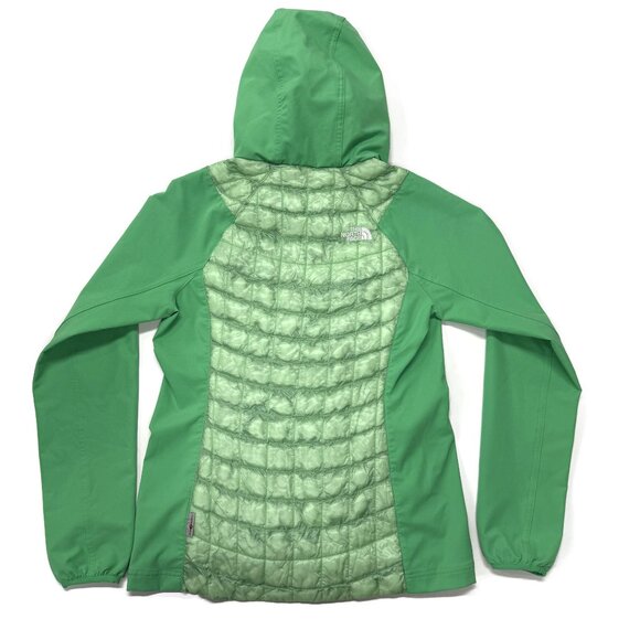 The North Face Thermoball Hybrid Hoodie Jacket Womens Small Green Puffer Light‎ - Picture 8 of 16
